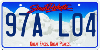 SD license plate 97AL04