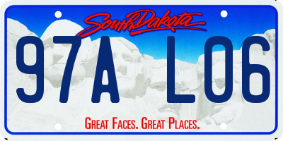 SD license plate 97AL06