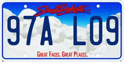 SD license plate 97AL09