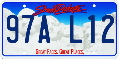 SD license plate 97AL12