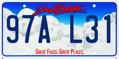 SD license plate 97AL31