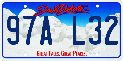 SD license plate 97AL32