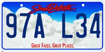 SD license plate 97AL34