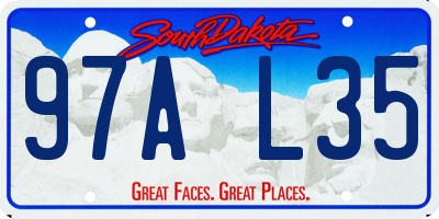 SD license plate 97AL35