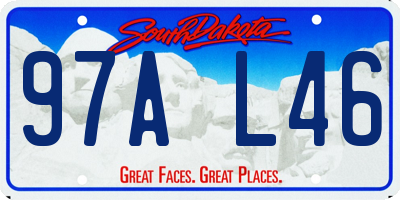 SD license plate 97AL46