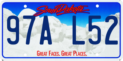 SD license plate 97AL52