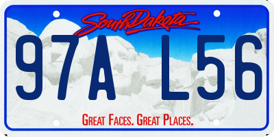 SD license plate 97AL56