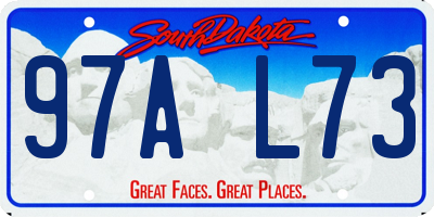 SD license plate 97AL73