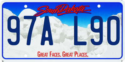 SD license plate 97AL90