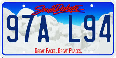 SD license plate 97AL94