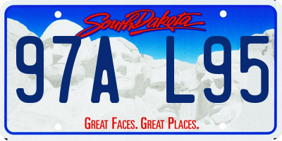 SD license plate 97AL95