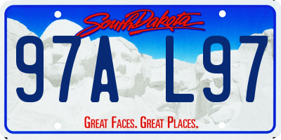 SD license plate 97AL97