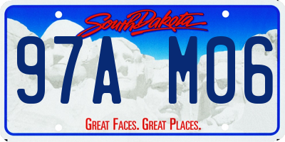 SD license plate 97AM06