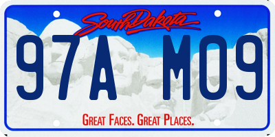 SD license plate 97AM09