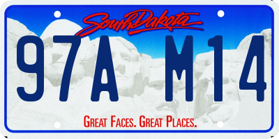 SD license plate 97AM14