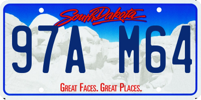 SD license plate 97AM64