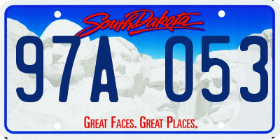 SD license plate 97AO53