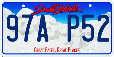 SD license plate 97AP52