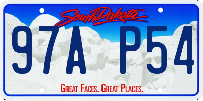 SD license plate 97AP54