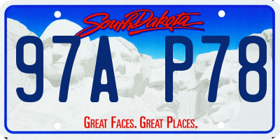 SD license plate 97AP78