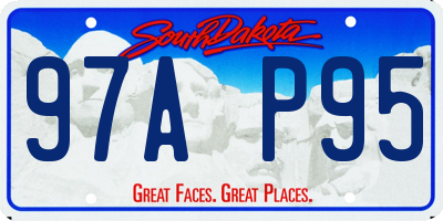 SD license plate 97AP95