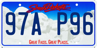 SD license plate 97AP96