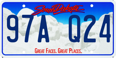 SD license plate 97AQ24
