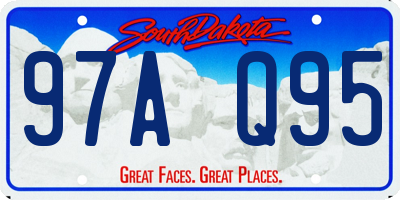 SD license plate 97AQ95