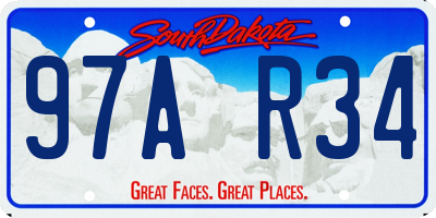 SD license plate 97AR34