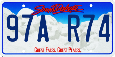 SD license plate 97AR74