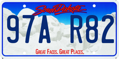 SD license plate 97AR82