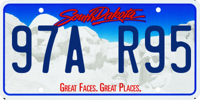 SD license plate 97AR95