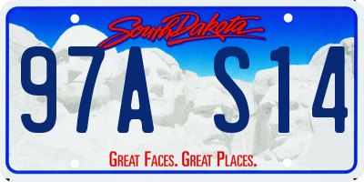 SD license plate 97AS14