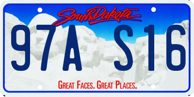 SD license plate 97AS16