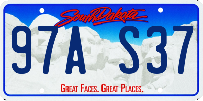 SD license plate 97AS37