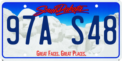 SD license plate 97AS48