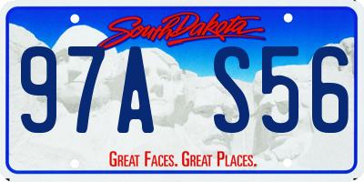 SD license plate 97AS56