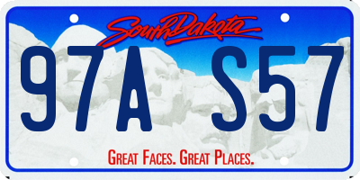 SD license plate 97AS57