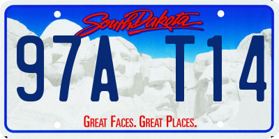 SD license plate 97AT14