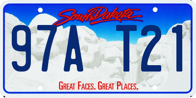 SD license plate 97AT21