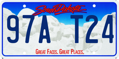 SD license plate 97AT24