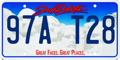 SD license plate 97AT28