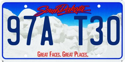 SD license plate 97AT30