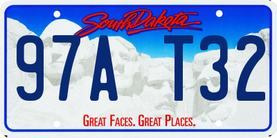 SD license plate 97AT32