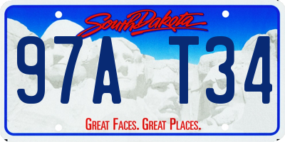 SD license plate 97AT34