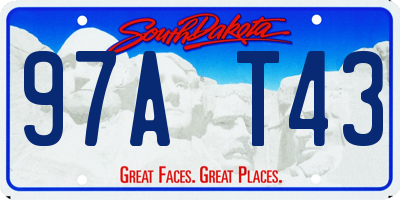 SD license plate 97AT43