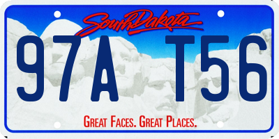 SD license plate 97AT56