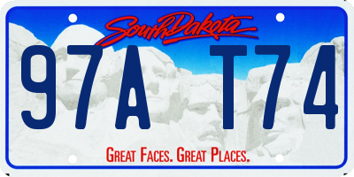 SD license plate 97AT74