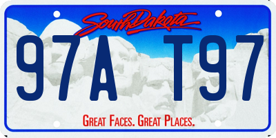 SD license plate 97AT97