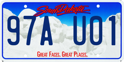 SD license plate 97AU01